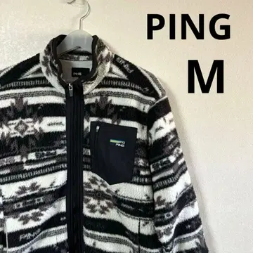 PING 핑 플리스 골프 네이티브 무늬 올 패턴 M