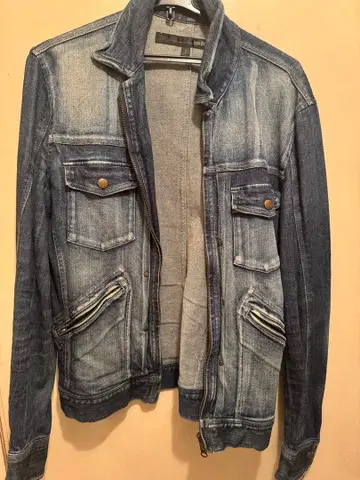 옅은 데님 블루 자켓