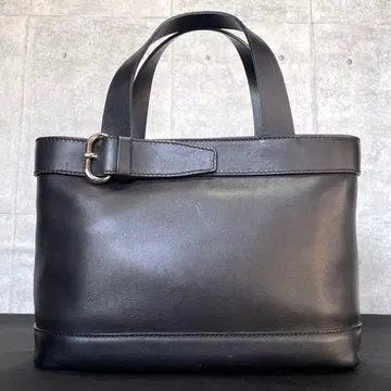 [ 고품질 ] MAURO GOVERNA BLACK 카프 가죽 핸드백