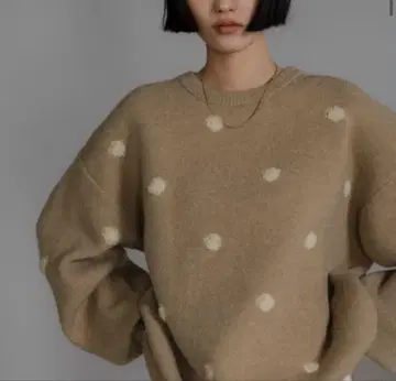 도트 JQ 니트 풀오버 LS 로리즈팜 미사용 새상품 이번 시즌 신상