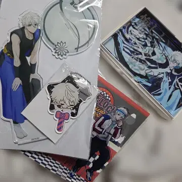 블루 록 나기 아크릴 스탠드 아크릴 블록 키링