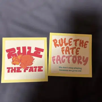 RULE THE FATE POPUP 한정판 스티커 2장 세트