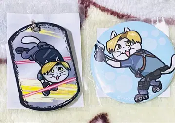 바이오하자드 일하는 고양이 레온 캡슐 복권 캔뱃지 키링