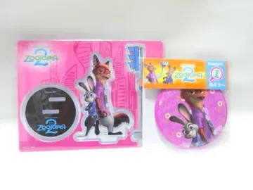 주토피아2 Happy 복권 닉 & 주디 캔 거울 멀티 케이스 세트