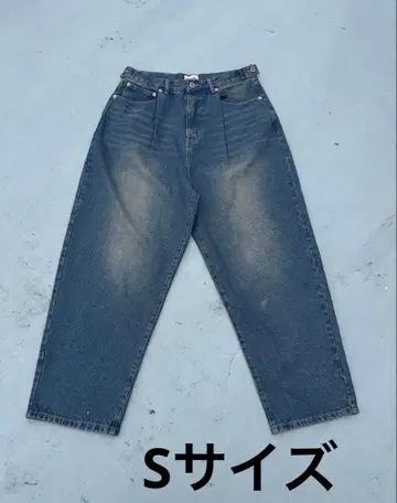 9090 배기 데님 S 사이즈 Wide Tuck Denim Pants