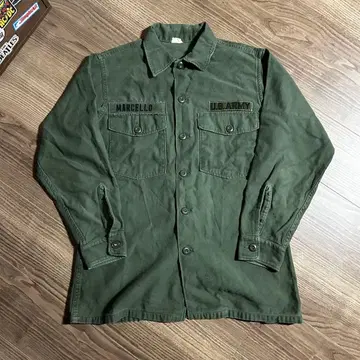 US ARMY OG-107 유틸리티 셔츠 60s 70s
