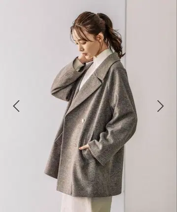 GLOBAL WORK 가벼운 스트레치 깃 2WAY 코트