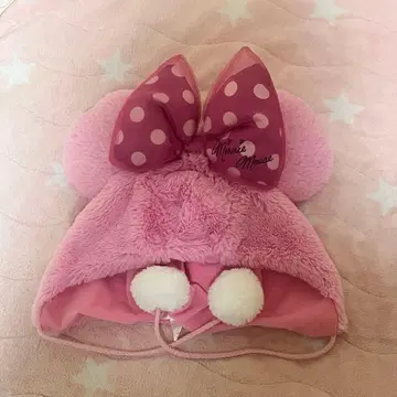 디즈니 팬캡 핑크 미니 리본