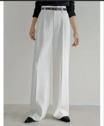 화이트 와이드 팬츠 TALL 사이즈