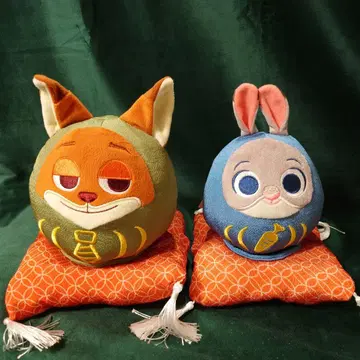 주토피아 닉과 주디 달마상풍 방석 포함