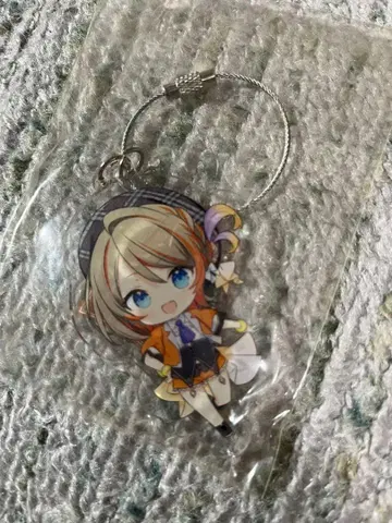 비익의 크로스피스 하프 기념일 아크릴 키링 주황리 세이