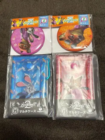 주토피아2 해피 복권 캔 거울 2종 멀티 케이스 2종