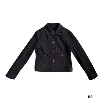 아쿠아스큐텀 블랙 데님 자켓