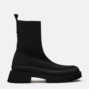 ZARA 트랙 솔 패브릭 숏부츠 사이즈 37