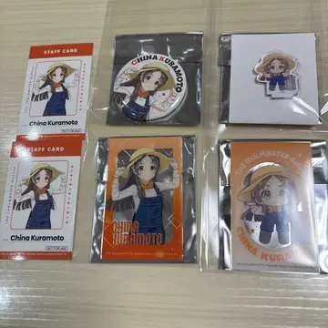 학원 아이돌 마스터 업무 체험 페어 시부야 쿠라모토 치나 6종 세트