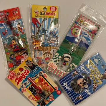 애니메이션 지역 특색 스트랩 키링 끈 장식 헤이세이 레트로