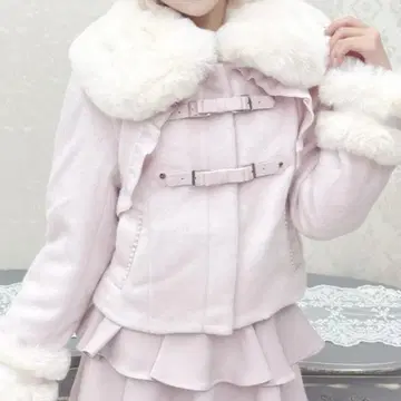 MARS 마즈 리본 벨트 숏코트