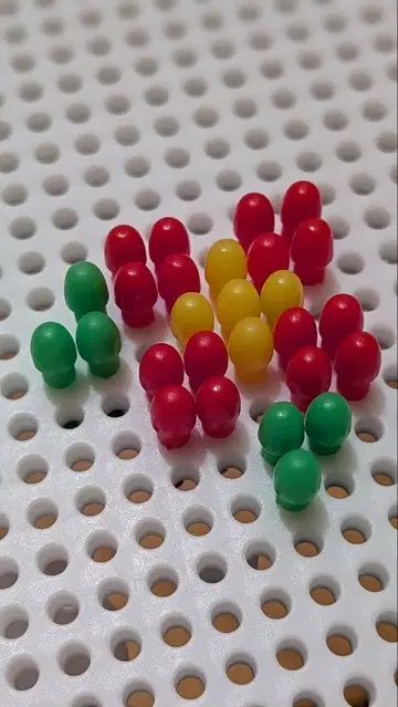 컬러풀한 플라스틱 공 5색 세트