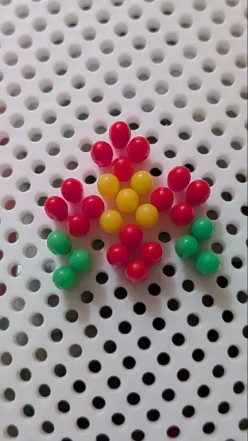 컬러풀한 플라스틱 공 5색 세트