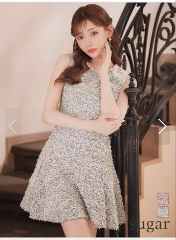 ERUKEI 엘케이 트위드 드레스