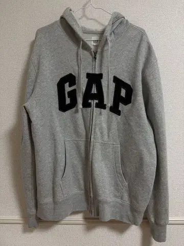 GAP 그레이 후드티 후드 부착