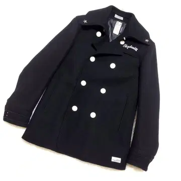 베드윈 P 코트 스터드 울 자수