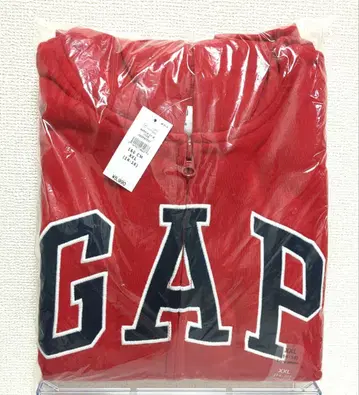 GAP 로고 집업 후드티 빨간색 160cm xxl