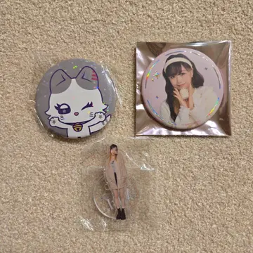 ME:I 시미즈 케이코 캔뱃지 미니 아크릴 스탠드 3종 세트