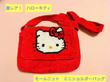 초레어 미사용 새상품 헬로키티 몰 니트 미니 숄더백 키티