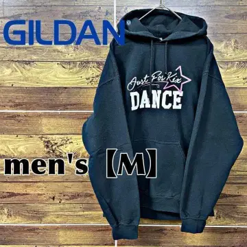 B58 [ GILDAN ] 프린트 후드티 [ 남성용 M ] 블랙