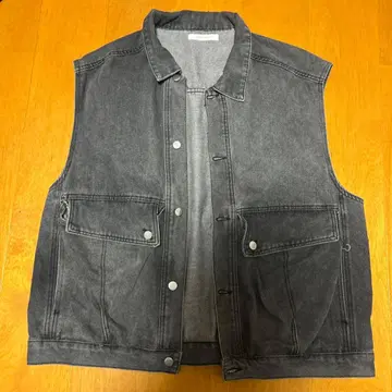 데님 베스트 슬리브리스