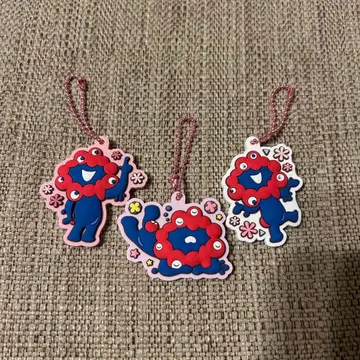 EXPO2025 미야쿠미야쿠 통통 고무 스트랩 비스킷 마스코트 3개 세트