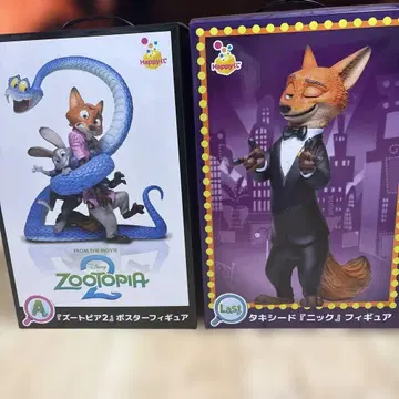 해피 복권 주토피아2 A상 포스터 피규어 LAST상 턱시도 닉