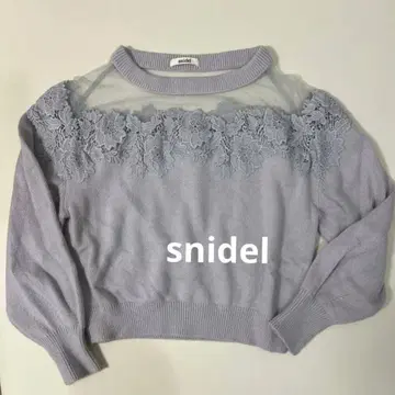 snidel 시스루 니트