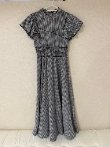 체크 무늬 원피스