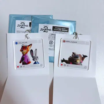 주토피아2 오마이카페 아크릴 키링 닉 & 주디