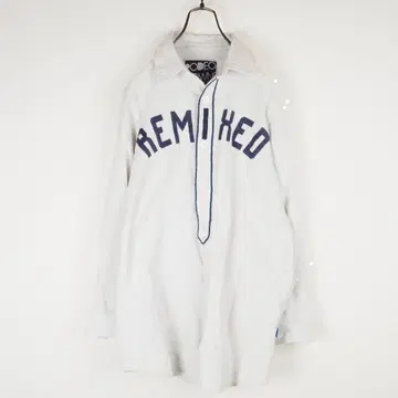 Y3957*로데오 크라운 코튼 셔츠 그레이 빅 로고