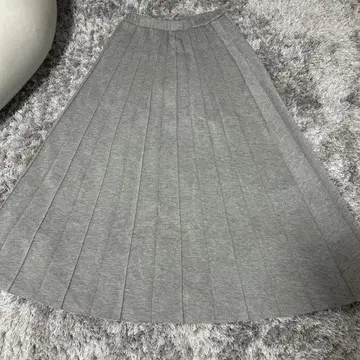 SUGAR ROSE / 그레이 플리츠 롱 스커트