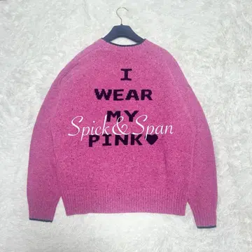 24년 극상 새상품급 Spick & Span 로고 인터샤 니트 정가 2만