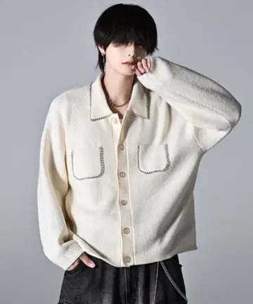 [컨디션 최상] 아들러 포근포근 체인 니트 가디건 자켓