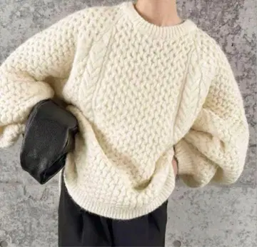 SELECTMOCA 오버사이즈 허니컴 니트