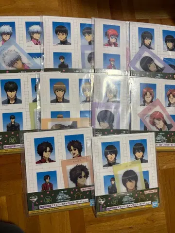 긴파치 선생님 제일복권 은혼 스티커&캐릭터 카드