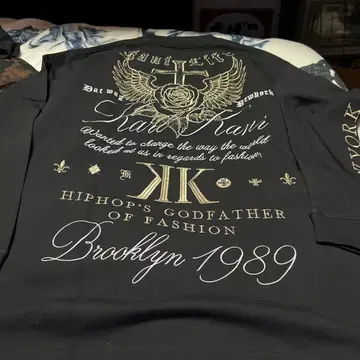 ) [Karl Kani] 골드 크로스 엠블럼 롱 T 크로