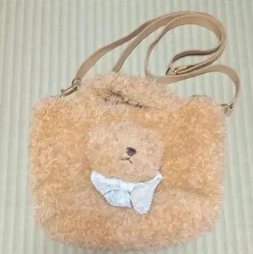 원더풀 월드 곰 인조 모피 미니백