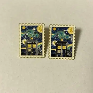 닥터 후 핀 배지 2개 세트