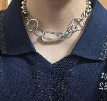 마틴알리풍 볼 체인 목걸이 초커