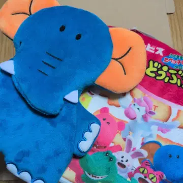 타베코 동물 스툴 다이컷 파우치 코끼리 2종 세트