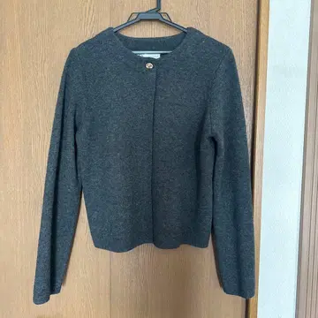 ZARA 니트 가디건 그레이