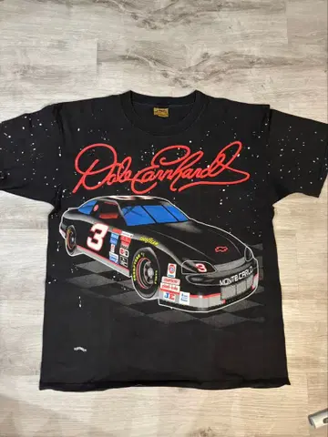 [극레어] 90s USA제 너트메그 데일 언하트 T셔츠 XL 상당