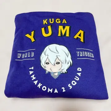 KUGA YUMA 후드 부착 후드티 보라색